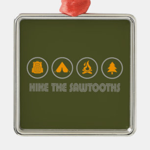 Die Sawtoths Idaho Ornament Aus Metall