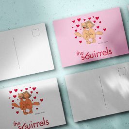 Die Sbuirrels Ed und Mary Valentine Postkarte