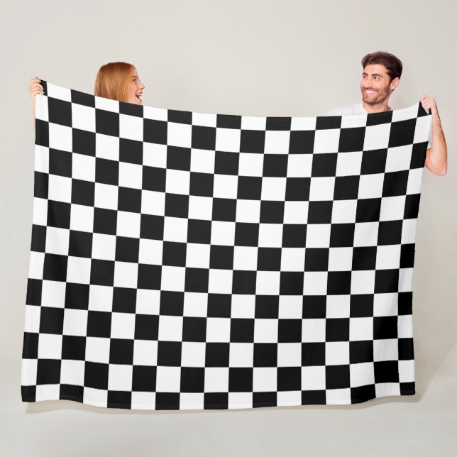 Die Schachbrett-Flag Fleece Blanket (Beispiel)