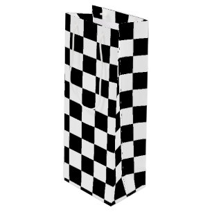 Die Schachbrett-Flagge Geschenktüte Für Weinflaschen