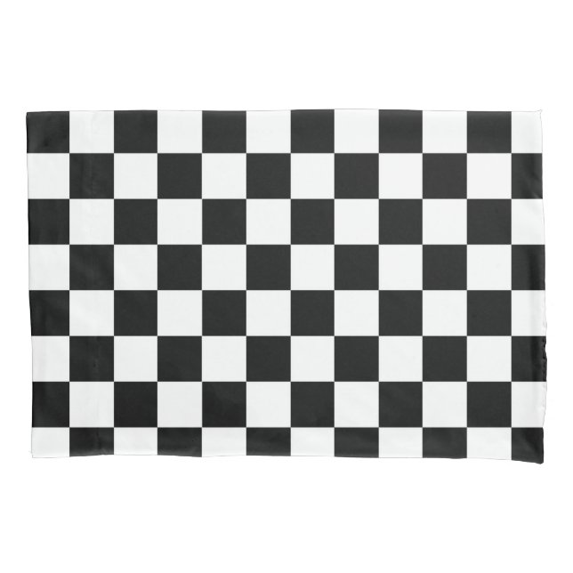 Die Schachbrett-Flagge Kissenbezug (Vorderseite)
