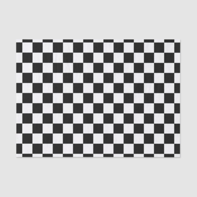 Die Schachbrett-Flagge Seidenpapier (Vorderseite)
