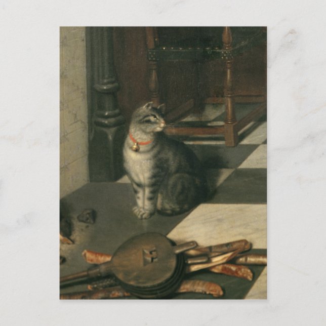 Die Schachspieler, c.1670 Postkarte (Vorderseite)