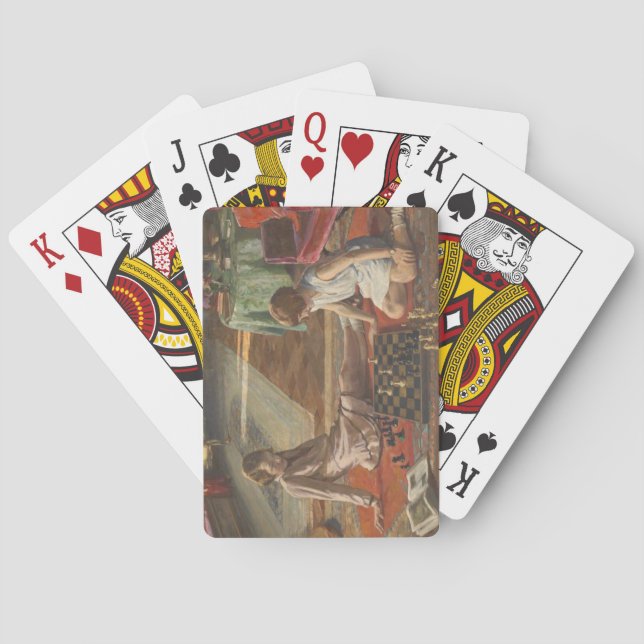 Die Schachspieler (von John Lavery) Spielkarten (Rückseite)