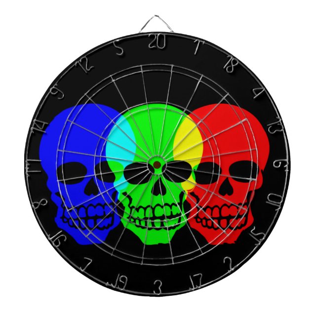Die Schädel Dartscheibe (vorne)