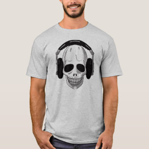 Die Schädel-Kopfhörer OBEN T-Shirt