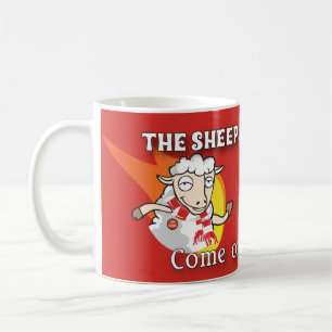 Die Schafe sind auf Feuer Tasse
