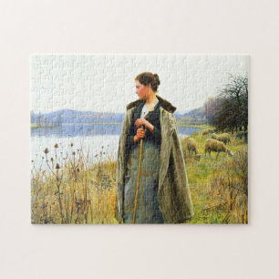 Die Schäferin Kunst von Daniel Ridgway Knight