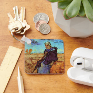 Die Schäferin (nach Millet) von Vincent van Gogh Schlüsselanhänger