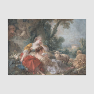 Die Schäferinnen von Francis Boucher Seidenpapier