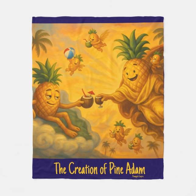 Die Schaffung eines Pine Adam - Ananas-Reiches Fleecedecke (Vorderseite)
