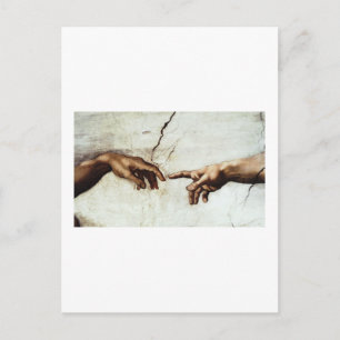 Die Schaffung Postkarte