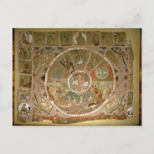 Die Schaffung Postkarte