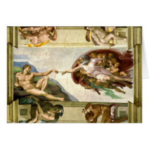 Die Schaffung von Adam durch Michelangelo-schöne