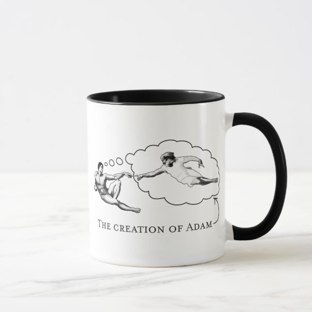 Die Schaffung von Adam (Gott) Tasse (Rechts)