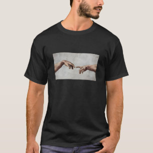 Die Schaffung von Adam Michelangelo Artwork Vintag T-Shirt