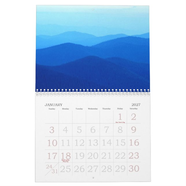 Die Schaffungs-Kalender des Gottes Kalender (Jan 2027)