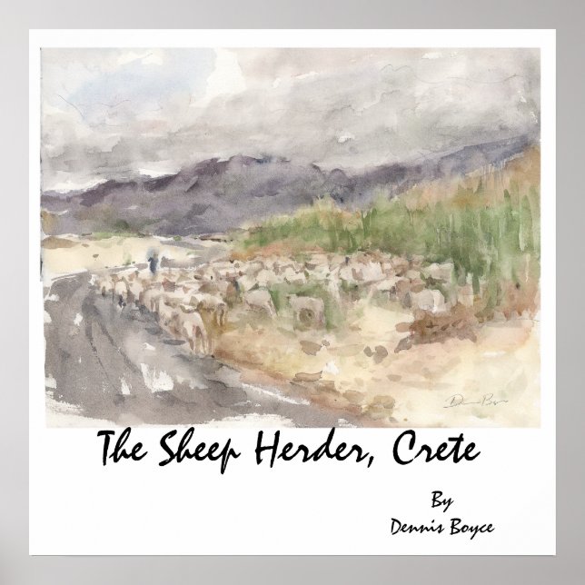 Die Schafherde, Kreta... Poster (Vorne)