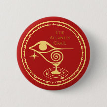 Die Schaltfläche für das Atlantis-Gral-Logo - Rote