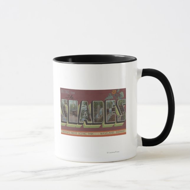 Die Schatten - Große Buchstabenszenen Tasse (Rechts)
