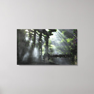 Die schattierte Weg-Leinwand Leinwanddruck