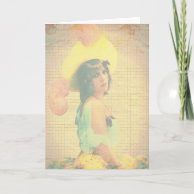 Die schattige Lady Karte (Vorderseite)