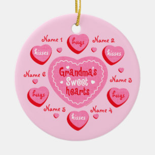Die Schatz-personalisierte Verzierung der Keramik Ornament