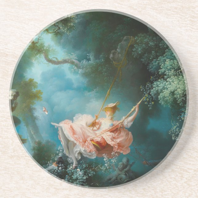Die Schaukel Fragonard Getränkeuntersetzer (Vorne)