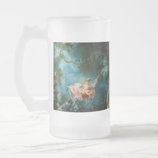 Die Schaukel Fragonard Mattglas Bierglas (Links)