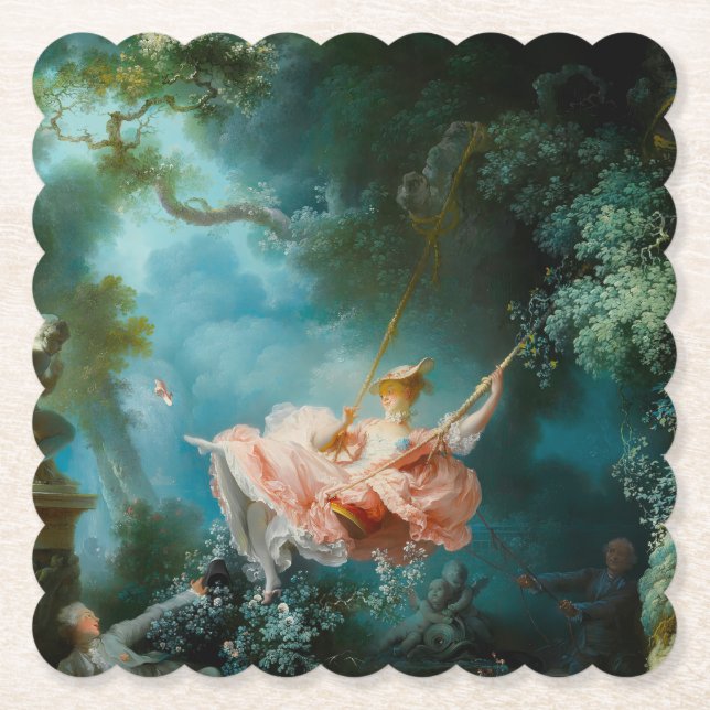 Die Schaukel Fragonard Untersetzer (Vorderseite)