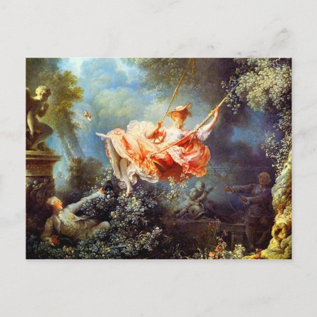 Die Schaukel von Fragonard Postkarte (Vorderseite)
