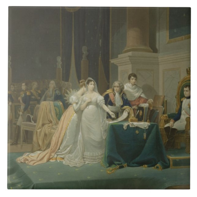 Die Scheidung der Kaiserin Josephine (1763-1814) 1 Fliese (Vorderseite)