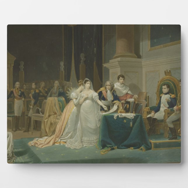 Die Scheidung von Kaiserin Josephine (1763-1814) 1 Fotoplatte (Vorderseite)