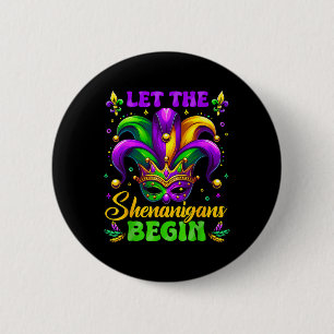 Die Schenanigans gelassen Mardi Gras 4 Button