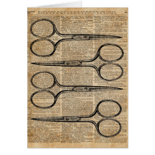 Die Schere-Vintage Illustration des Friseurs