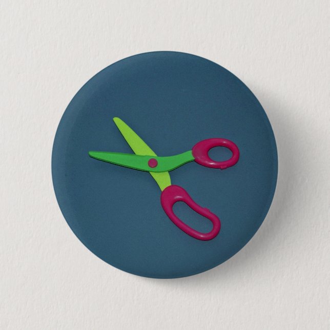 Die Scheren der Kinder Button (Vorderseite)
