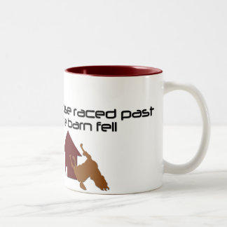 Die Scheune fiel Zweifarbige Tasse