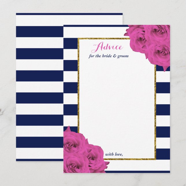 Die schicke, moderne Luxus-Hochzeitskollektion Ros Hinweiskarte (Vorne/Hinten)