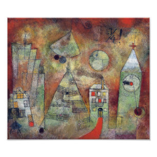 Die Schicksalsstunde, 3 Viertel vor 12 Paul Klee Fotodruck