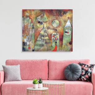 Die Schicksalsstunde, 3 Viertel vor 12   Paul Klee Leinwanddruck