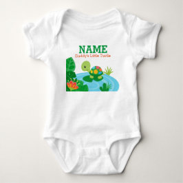 Die Schildkröte-Baby-Jersey-Bodysuit des Vatis Baby Strampler
