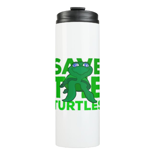 Die Schildkröten gerettet Thermosbecher (Vorderseite)
