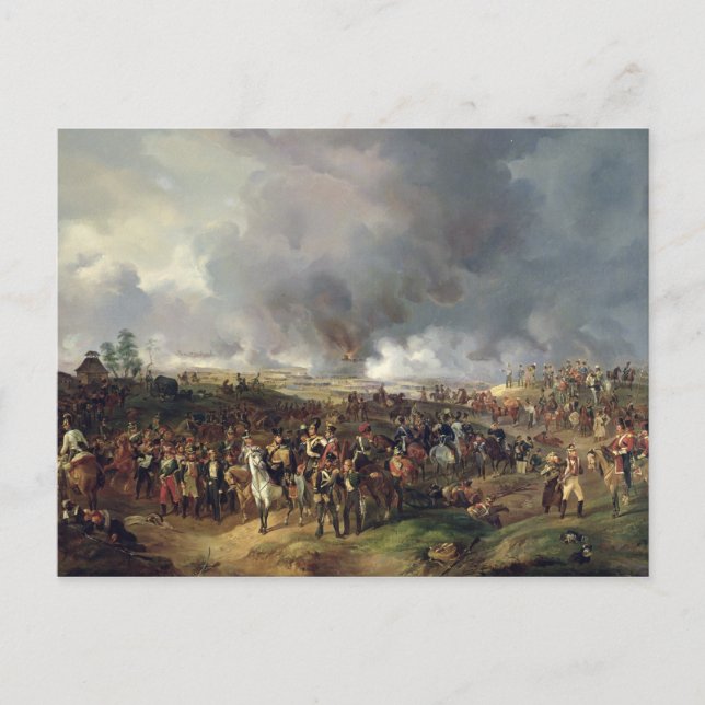 Die Schlacht der Nationen von Leipzig, 1813 Postkarte (Vorderseite)