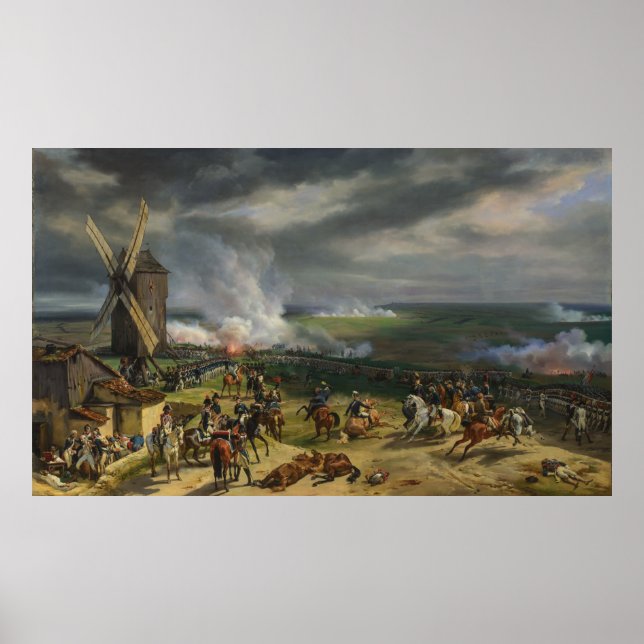 Die Schlacht gegen Valmy von Jean-Baptiste Mauzais Poster (Vorne)