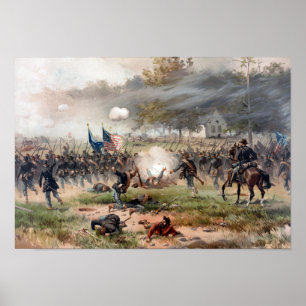 Die Schlacht um Antietam Poster