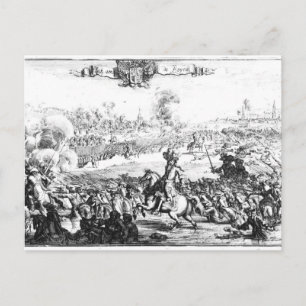 Die Schlacht um Boyne, 1. Juli 1690 Postkarte