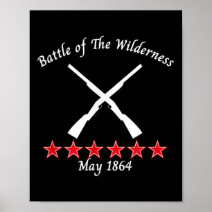 Die Schlacht um die Wildnis Virginia 1864 Zivil B Poster