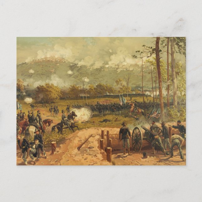 Die Schlacht um Kennesaw Mountain in den USA im Zi Postkarte (Vorderseite)