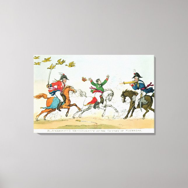 Die Schlacht um Waterloo Leinwanddruck (Vorderseite)