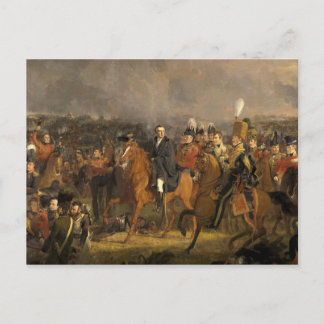 Die Schlacht um Waterloo Postkarte